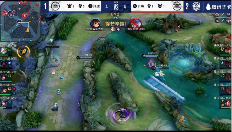 这么慢的队伍？ Xiaohao 和 Jyra 带领队伍抓住了 Baron，但被 EDward Gaming 和 LNG Esports 横扫，连续输掉三场比赛被淘汰